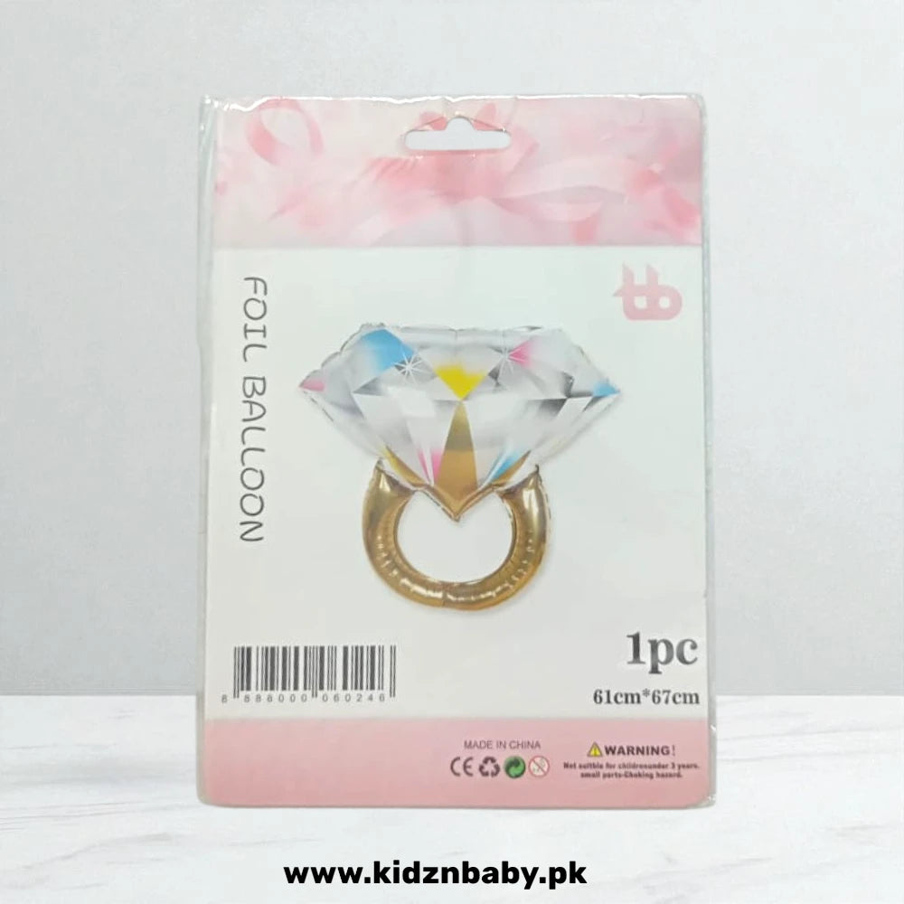 Golden Ring Foil Balloon 18 Inch – Wedding Anniversary Pakistan