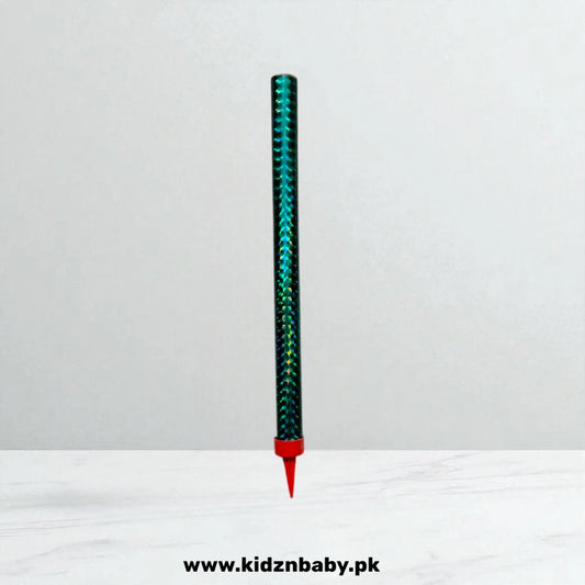 Green Sparkling Candle 5 Inch for Cake and Party Decor