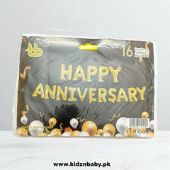 Happy Anniversary Letter Foil Balloons 16 Inches for Party & Romantic Decoration