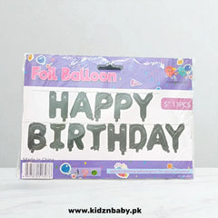 Happy Birthday Black Alphabet Foil Balloons 16 Inches for Birthday Party Decoration