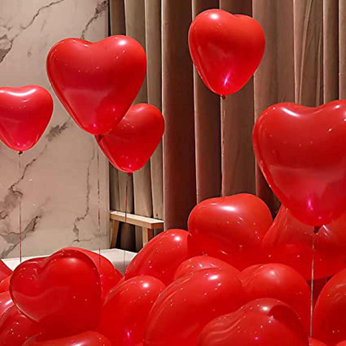 Heart Shape Latex Balloons – Perfect for Love & Celebration