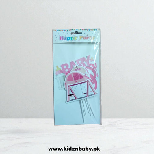 Baby Girl Cake Topper Set – Party Decoration