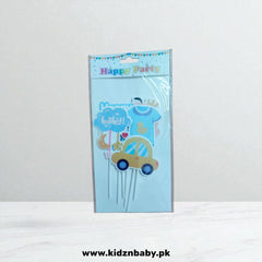 Baby Boy Cake Topper Set – Party Decoration