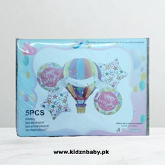 Happy Birthday Hot Air Balloon foil Set