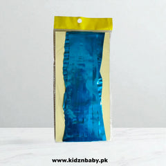 Light Blue fringe foil curtain for party celebrations