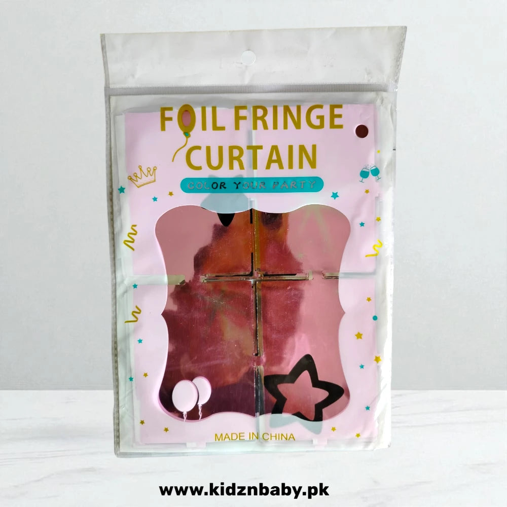 Event décor square metallic foil curtain backdrop online in Pakistan