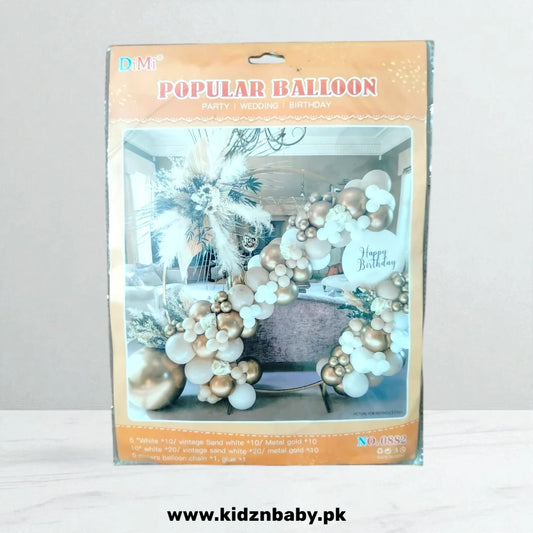 Luxurious White & Rose Gold Decoration Set – Party Décor Pakistan