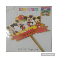 Cartoon Characters Cake Topper for Birthday Decoration - Fun & Festive