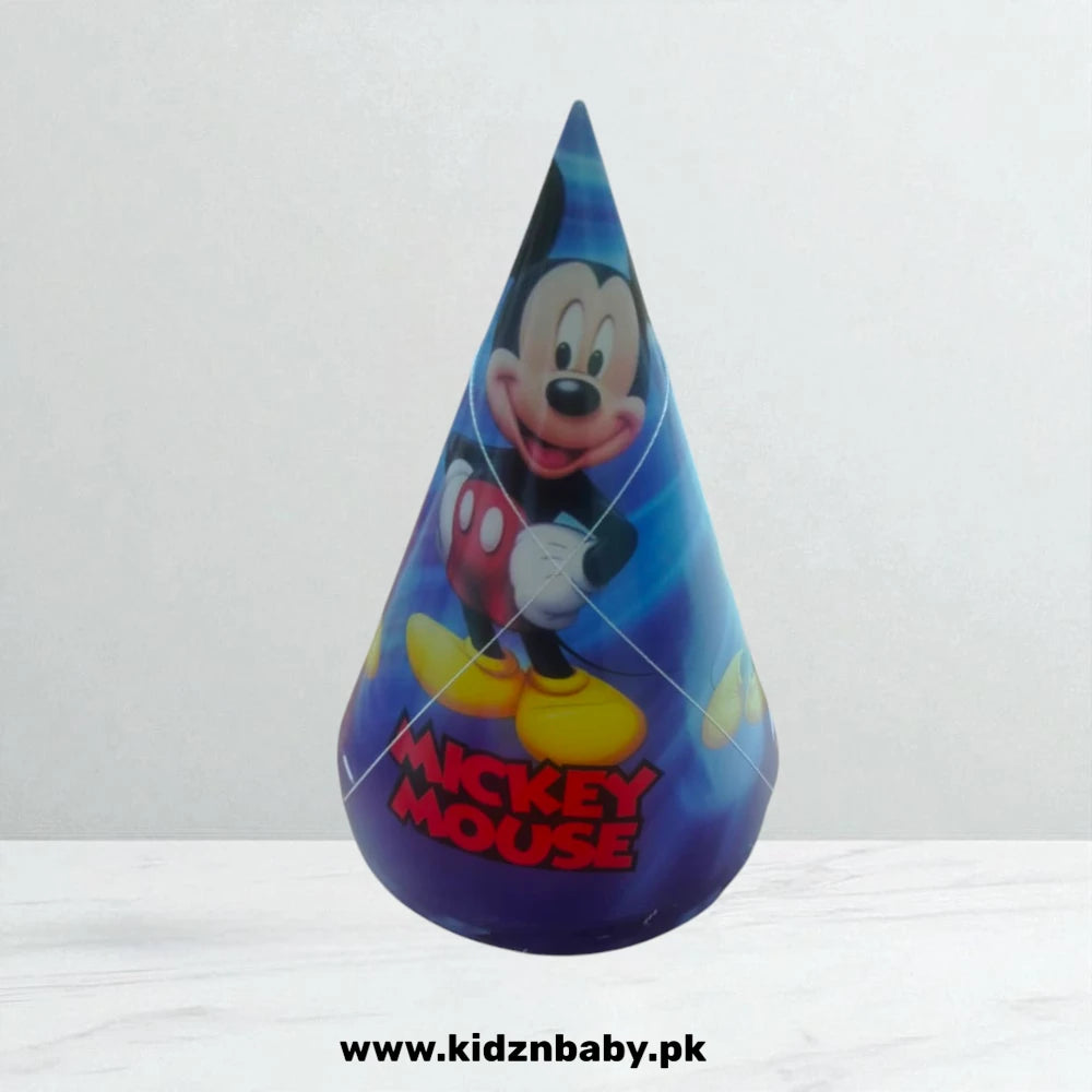 Mickey Mouse theme red and black birthday cap party accessory for kids