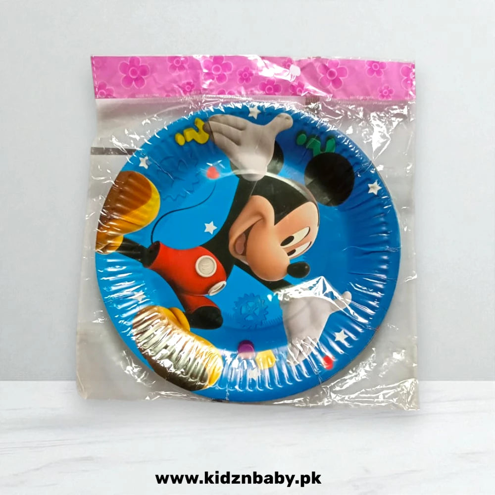 Mickey Mouse Party Plates Pack of 10 | Kids Birthday Tableware