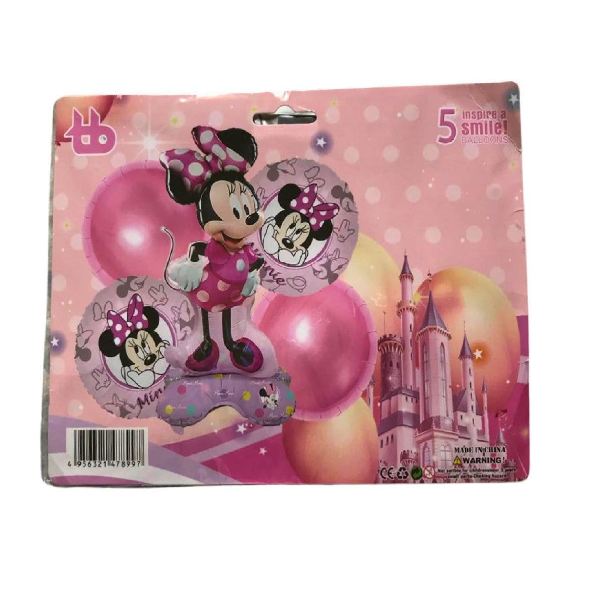 Minnie Mouse Theme Party Combo Set - 5 Pcs