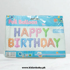 Multi Happy Birthday letter Foil Balloons