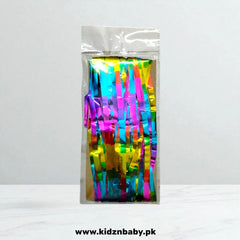 Multicolor foil curtain for party celebrations