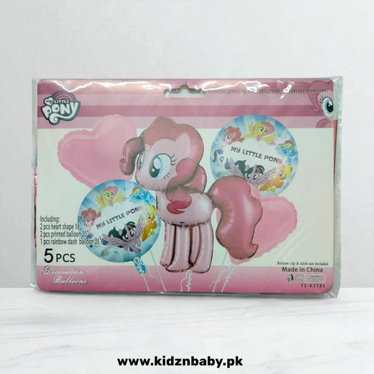 5 Pcs My Little Pony Theme Birthday Party Balloons