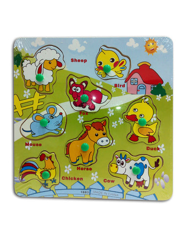 Learning Puzzle - Cute Farm Animals