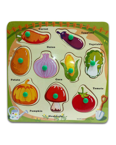 Wooden Vegetable Puzzle - small