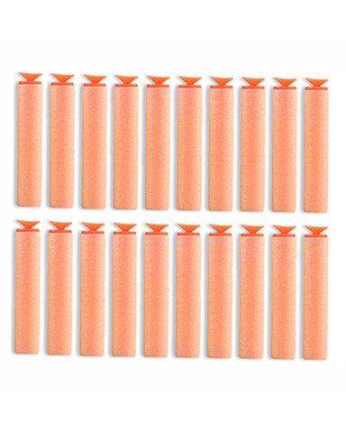 Soft Bullet Stick-On Nerf Bullet Darts - Orange (20 Pcs)