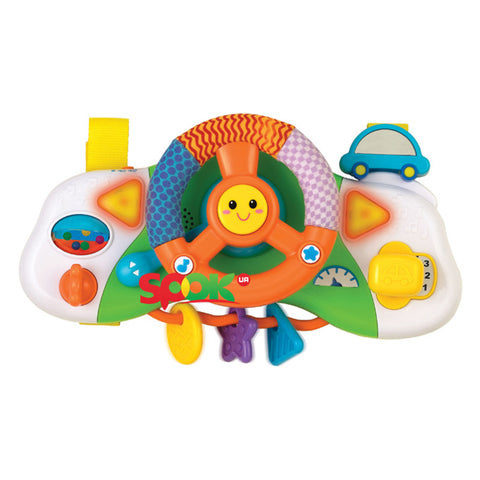 Winfun 0704 Baby Crib Driver Music Steering Wheel