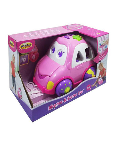 Winfun 659G - Rhymes & Sorter Car - Pink