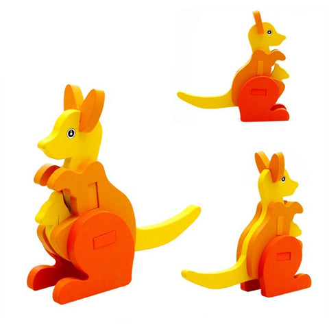 3D Animal Jigsaw Puzzle - Kangroo