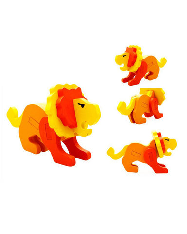 3D Animal Jigsaw Puzzle - Lion