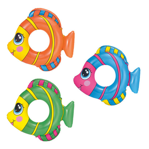 Bestway Friendly Fish Swim Ring Multi Color - 32 x 30 inch