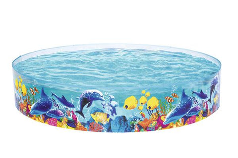 Bestway Fun Sea Life Vinyl kids Play Pool - 8 ft