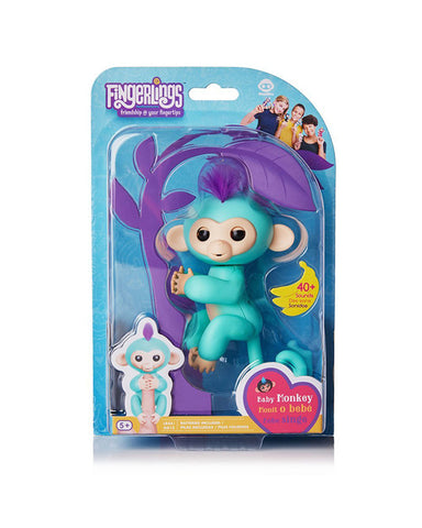 Fingerlings - Interactive Baby Monkey - Zoe - Green