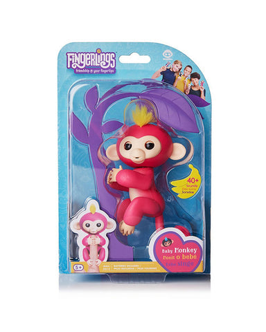 Fingerlings - Interactive Baby Monkey - Bella - Pink