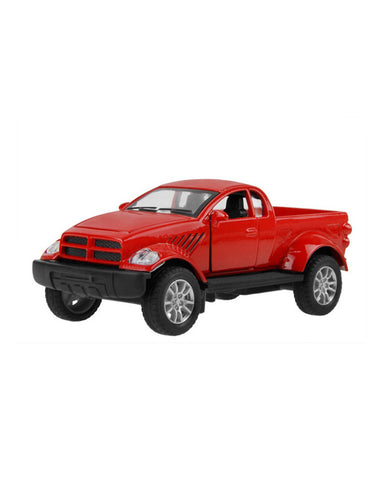 Pickup Truck 1:32 Scaled Model Metal Pull Back Die - Red