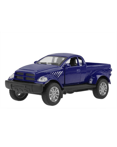 Pickup Truck 1:32 Scaled Model Metal Pull Back Die - Blue