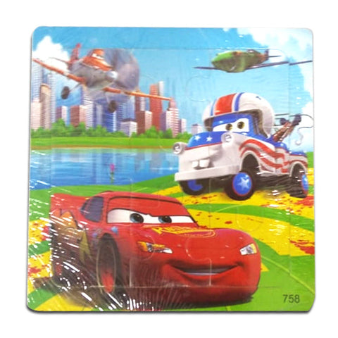 Wooden Jigsaw Puzzle - Cars - Lightning McQueen & Mater - 5.75 inch