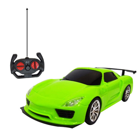 RC Street Racer Sports Car - Green - 4 Channel