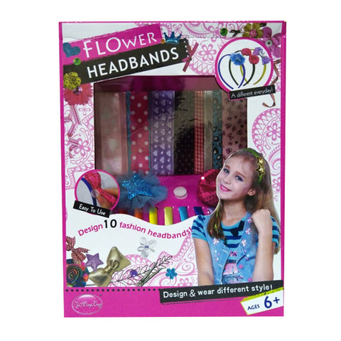 Flower Headbands - 10 designer hair bands set