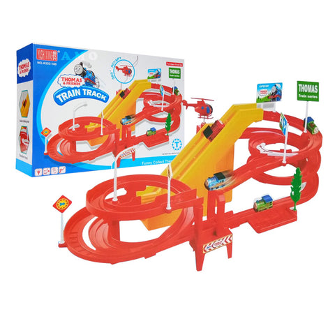 Thomas & Friends Train Track with 4 Trains - Light & Sound