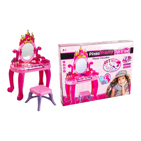 Girls Vanity - 2 in 1 Piano Dressing Table with Fashion Accessories