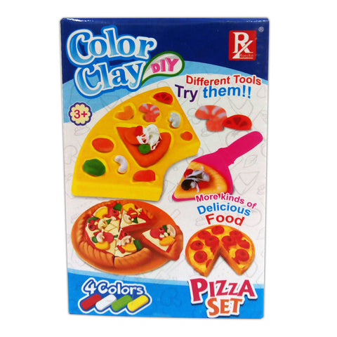 Color Clay - Mini Pizza Party Play Dough - 4 Colors