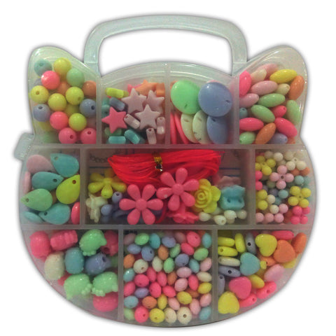 Hello Kitty Colorful Plastic Beads Case (400+ pcs)