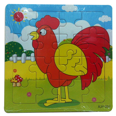 Rooster - Wooden Jigsaw Puzzle - 6 inch