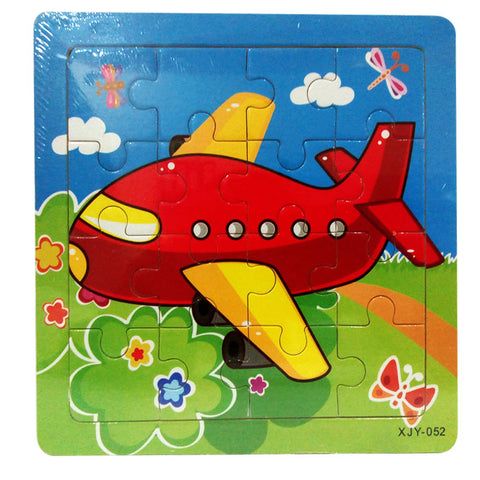 Airplane - Wooden Jigsaw Puzzle - 6 inch