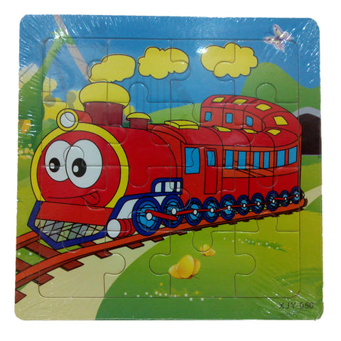 Train - Wooden Jigsaw Puzzle - 6 inch