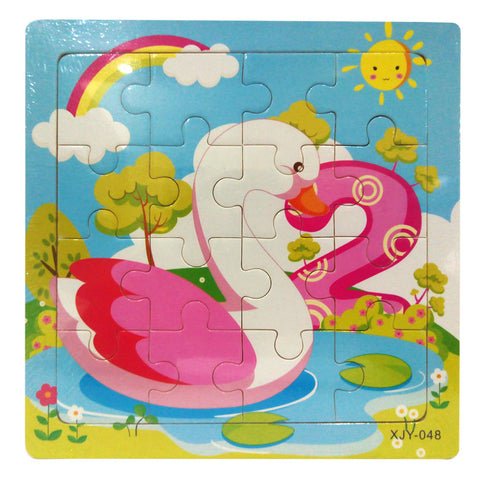 Swan - Wooden Jigsaw Puzzle - 6 inch