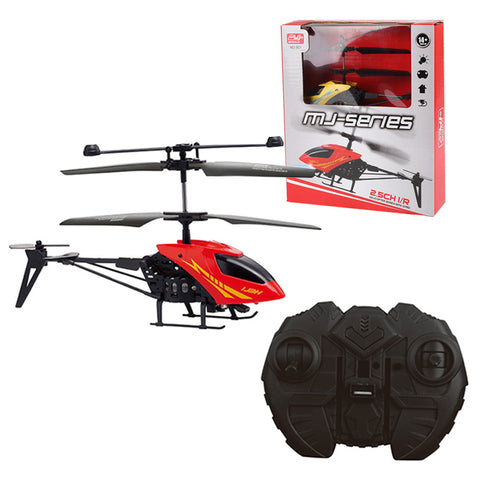 Remote Controlled Mini Metal Helicopter with Charging Dock - 2.5 Channel