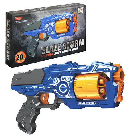 Blaze Storm - 5 Slot Manual Soft Bullet Nerf Dart Gun