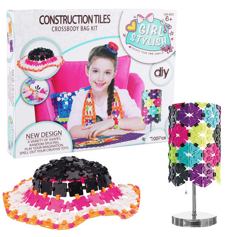 Glamor Girl - Crossbody Bag Making Kit for Girls - 700 pcs Snap On Tiles