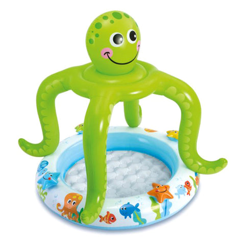 Intex - Inflatable Smiling Octopus Shade Baby Paddle Pool (40 x 41 inches) - 57115