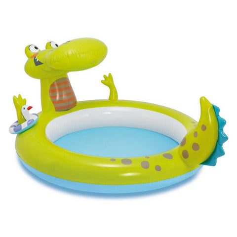 Intex - Gator Spray Inflatable Pool with Duck Ring Tube (78 x 63 x 36 inches) - 57431