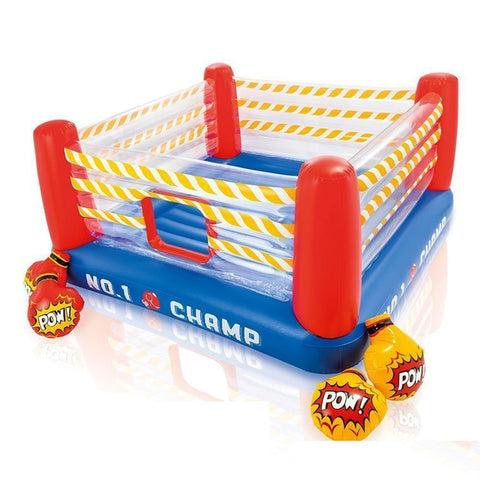 Intex - Inflatable Jump-O-Lene Boxing Ring with 2 Boxing Gloves for Kids (7.5 ft) - 48250