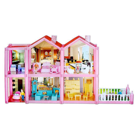 Lovely Pink Doll House - 136 pcs