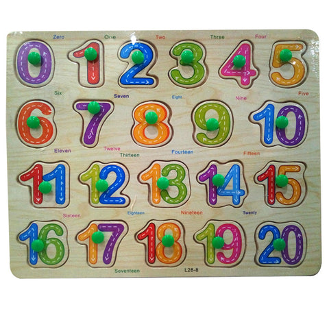 Numbers Learning 123 Lines Wooden Puzzle